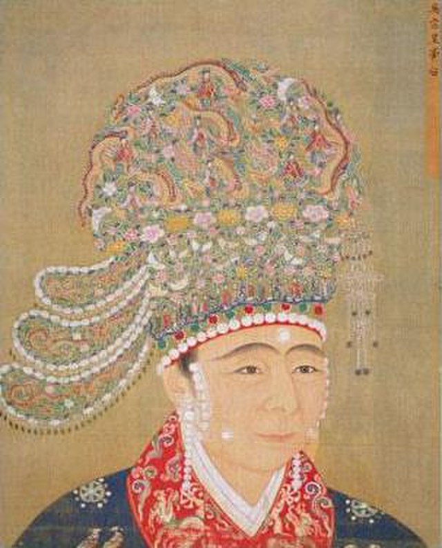Ancient portrait of Empress of Yingzong