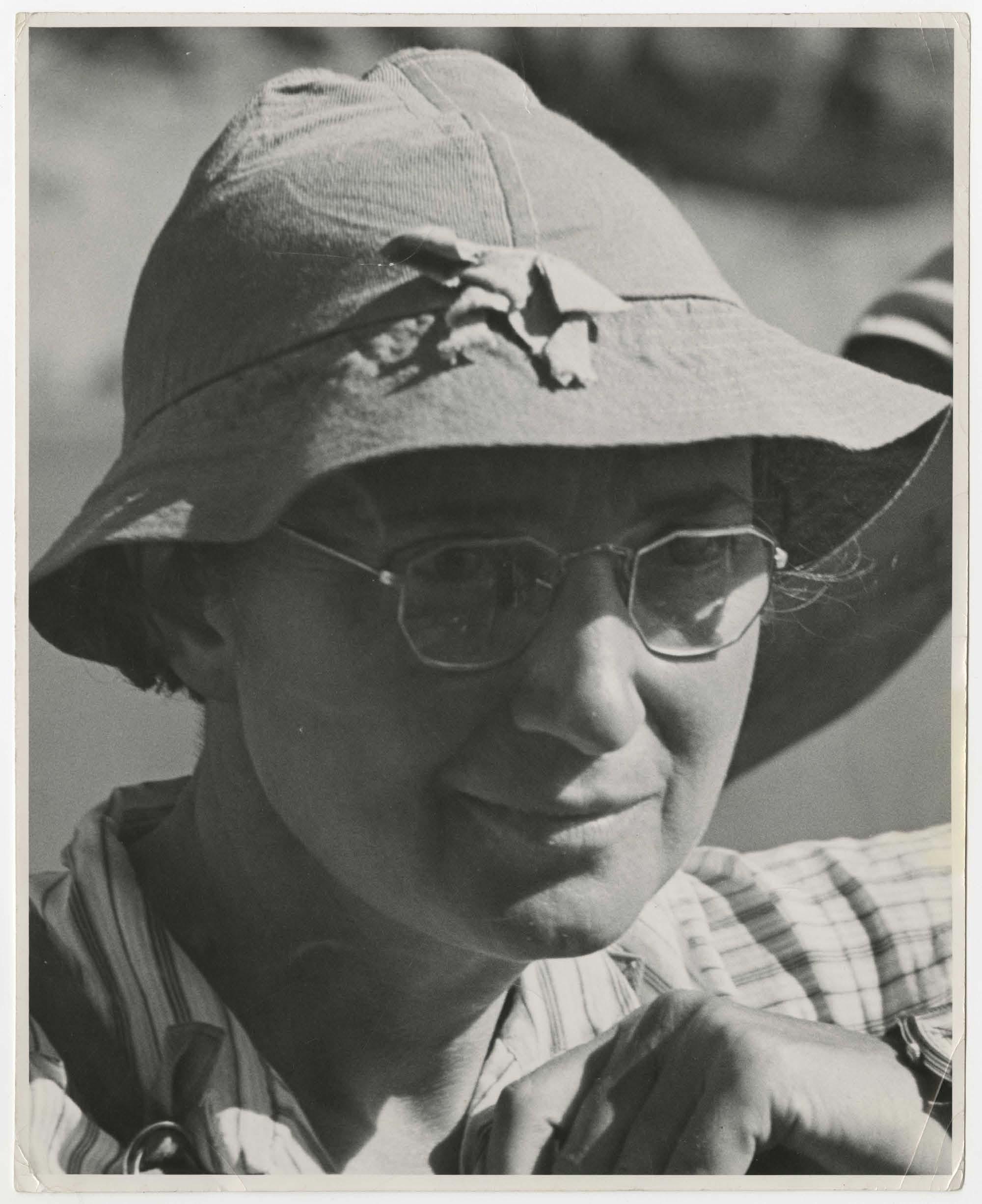 Dr. Elzada Clover, 1938, sporting her river hat on the Colorado