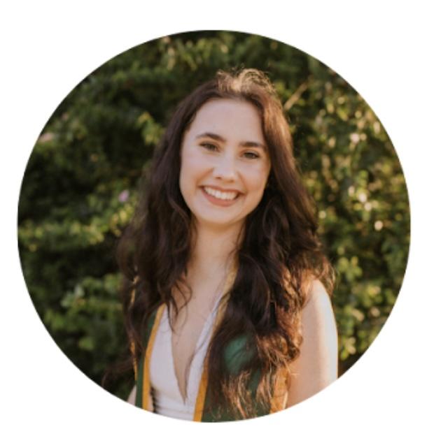 Natalie Nieman smiling while outside