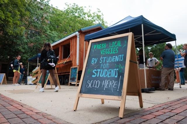 Farm Stand on campus