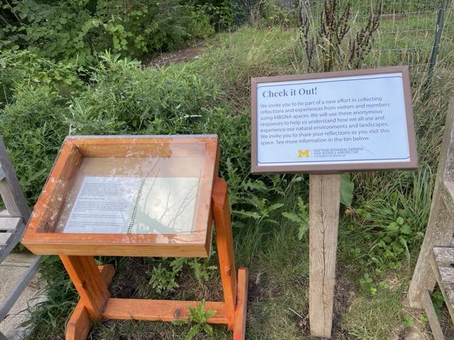 Journal stands in nature