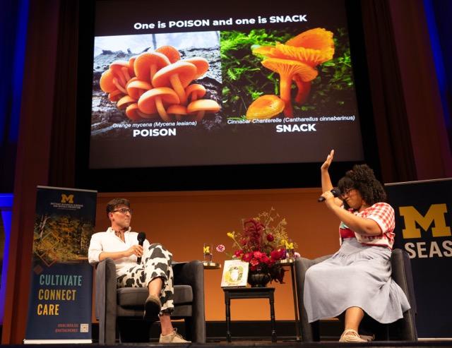 Alexis Nikole Nelson on stage with Will Brinkerhof 