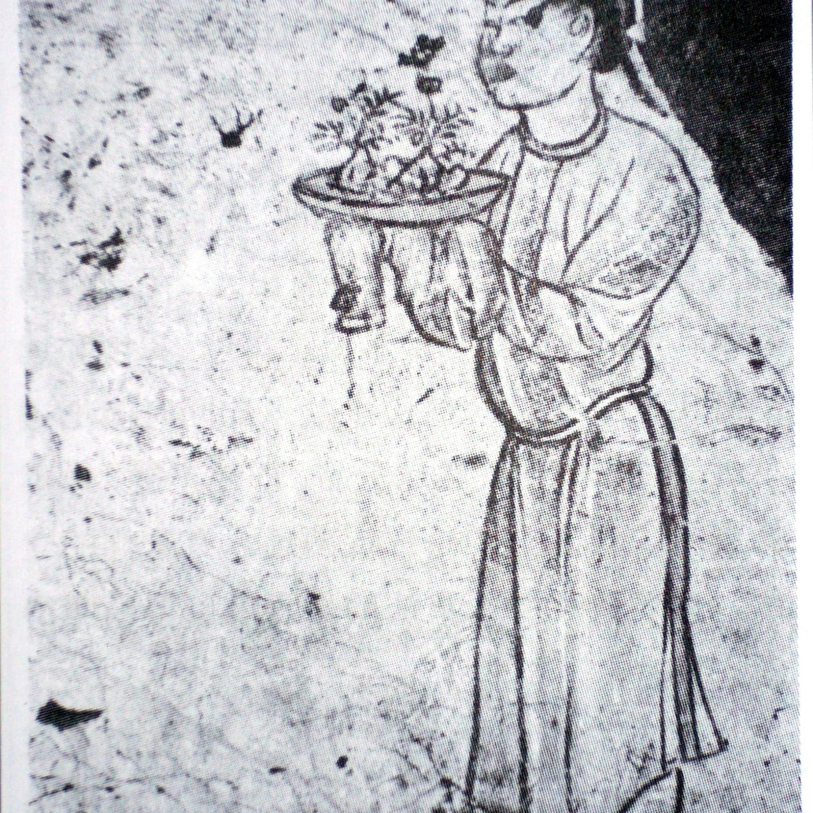 This is one of several funerary tiles showing penjing being brought as tribute, indicating they held considerable status.