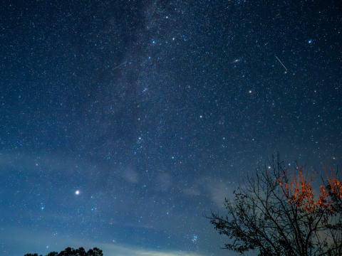 nighttime sky with stars